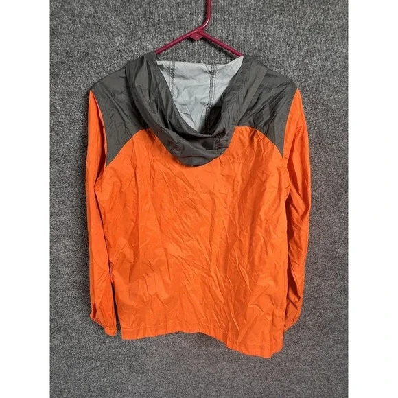Columbia Sportswear Youth Unisex Sz L Lightweight Jacket Zip Windbreaker Orange